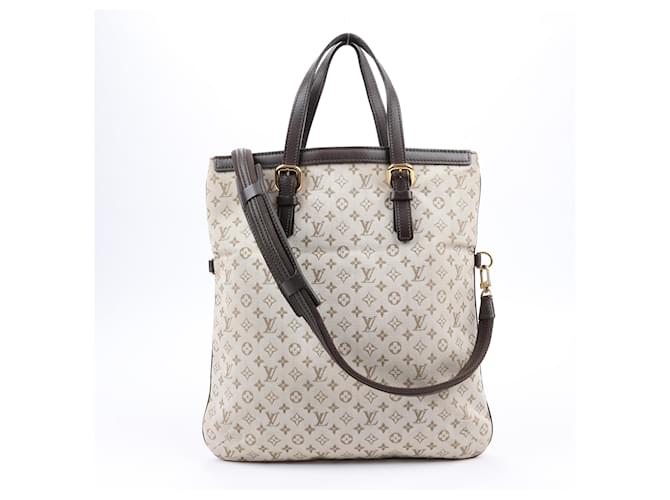 Bolso Louis Vuitton Monogram Mini Lin Francoise 2Way en beige y caqui M92209 Cuero  ref.1559017