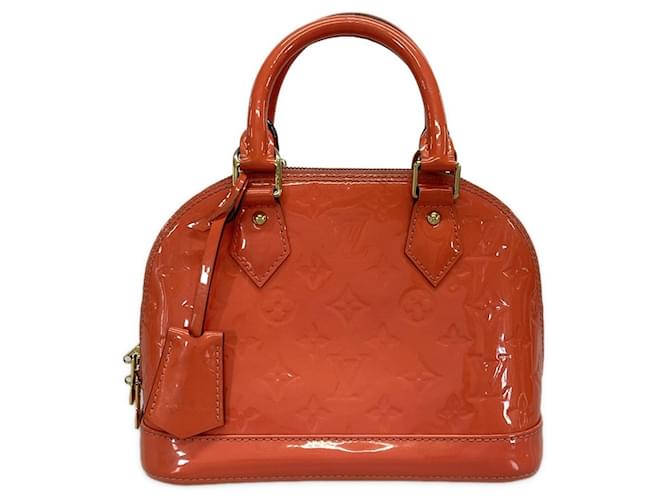 Louis Vuitton Orange Monogram Vernis Alma BB Cuir Cuir vernis  ref.1559724