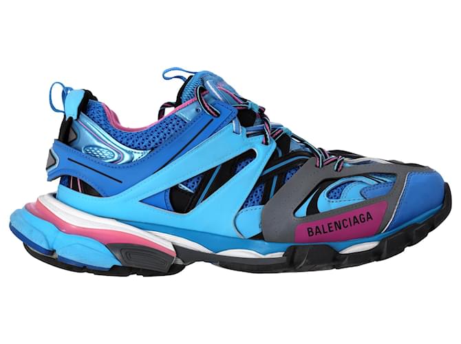 Balenciaga Track Sneakers in Blue Polyurethane Light blue Plastic  ref.1559811