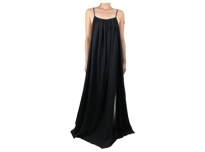 The row Vestido maxi de algodón negro - talla L