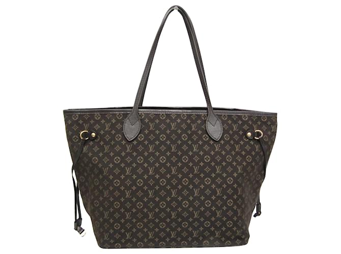 Louis Vuitton Neverfull MM Braun Leinwand  ref.1560035