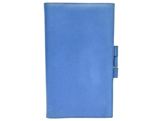 Hermès Agenda cover Blue Leather  ref.1560041