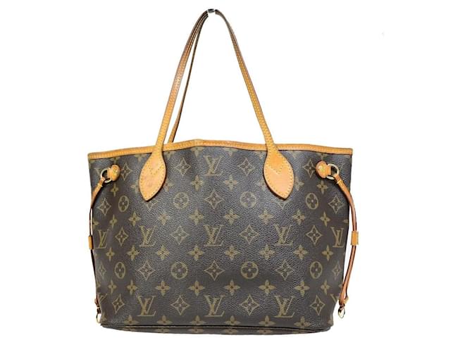 Louis Vuitton Neverfull PM Marrone Tela  ref.1560061