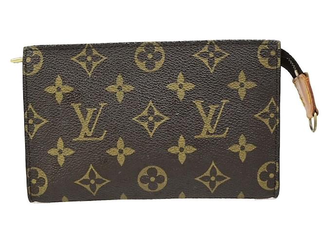 Bucket PM Louis Vuitton Braun Leinwand  ref.1560074