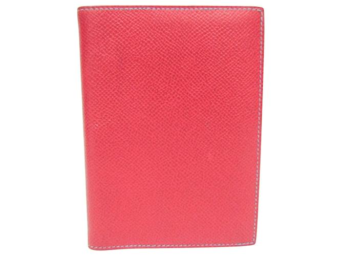 Hermès Agenda cover Cuir Rouge  ref.1560085