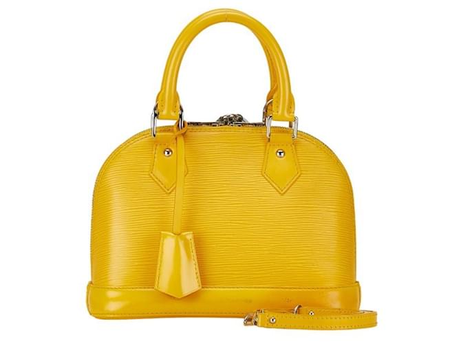 Louis Vuitton Alma BB Cuir Jaune  ref.1560106