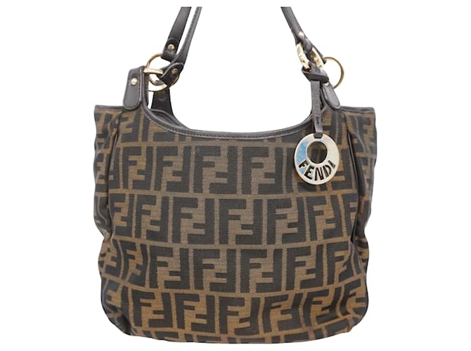 Fendi Zucca Marrone Sintetico  ref.1560139