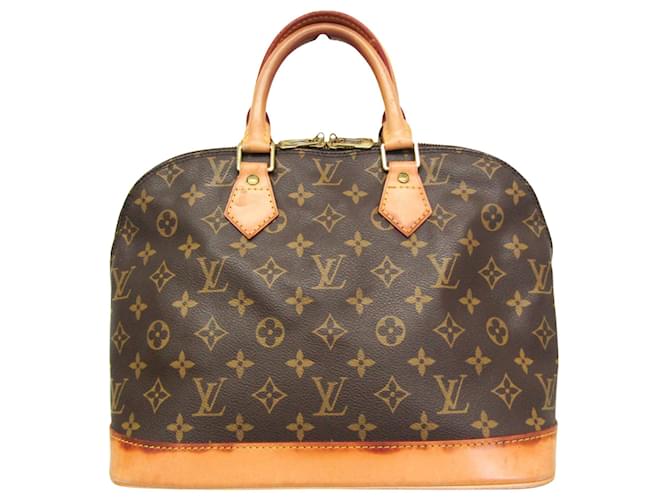 Louis Vuitton Alma Brown Cloth  ref.1560159