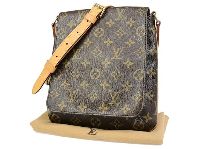 Louis Vuitton Musette Salsa Toile Marron  ref.1560183