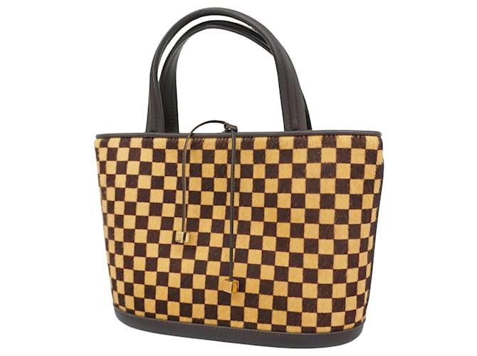 Louis Vuitton Impala Braun Pelz  ref.1560203