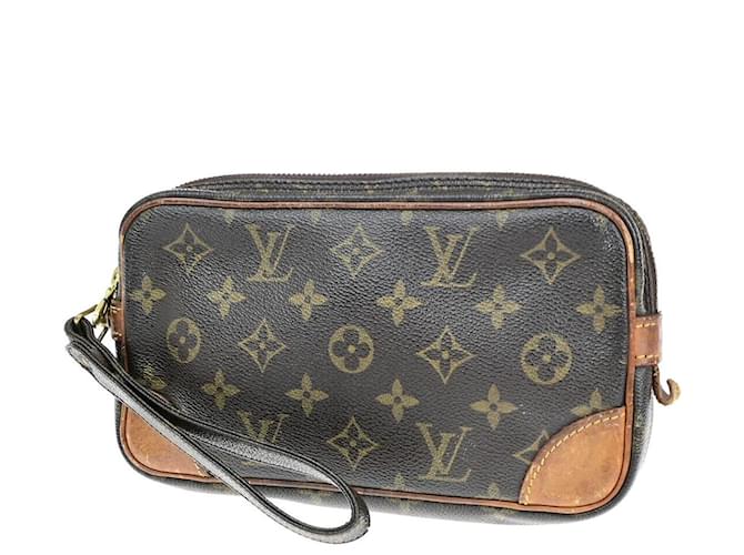 Louis Vuitton Marly Dragonne Brown Cloth  ref.1560218