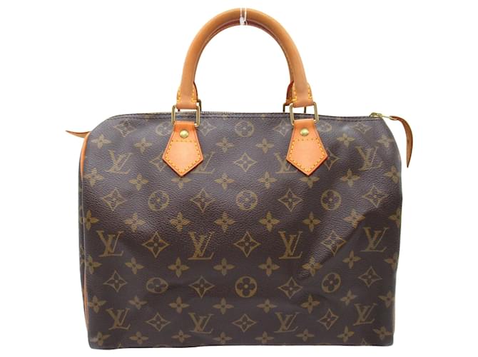 Louis Vuitton Speedy 30 Castaño Lienzo  ref.1560251