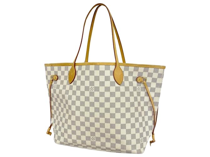 Louis Vuitton Neverfull MM Beige Leinwand  ref.1560254