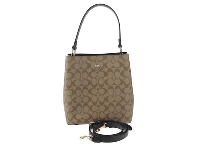 Coach Signature de l'entraîneur Toile Beige  ref.1560258