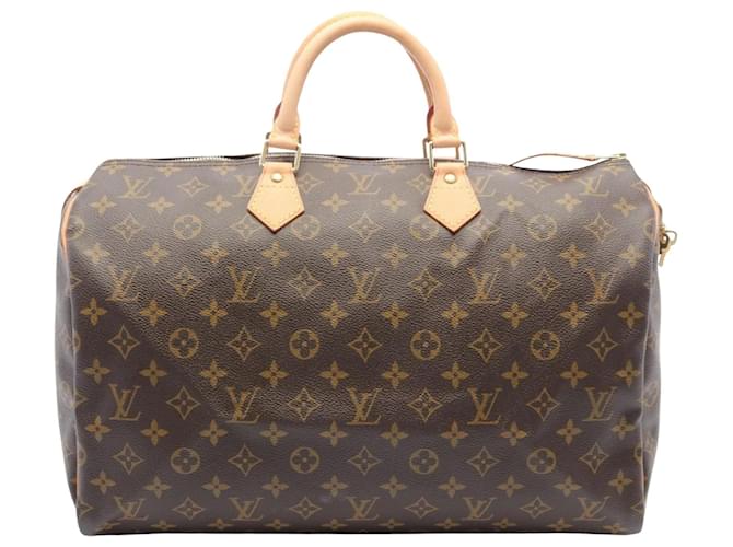 Louis Vuitton Speedy 40 Brown Cloth  ref.1560263