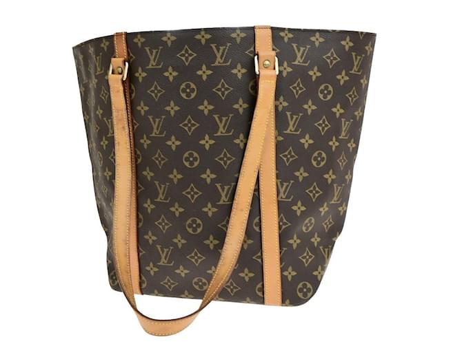 Louis Vuitton Shopping Brown Cloth  ref.1560267