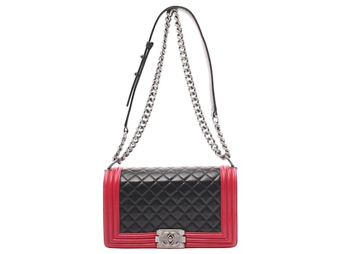 Chanel Boy Rosso Pelle  ref.1560348