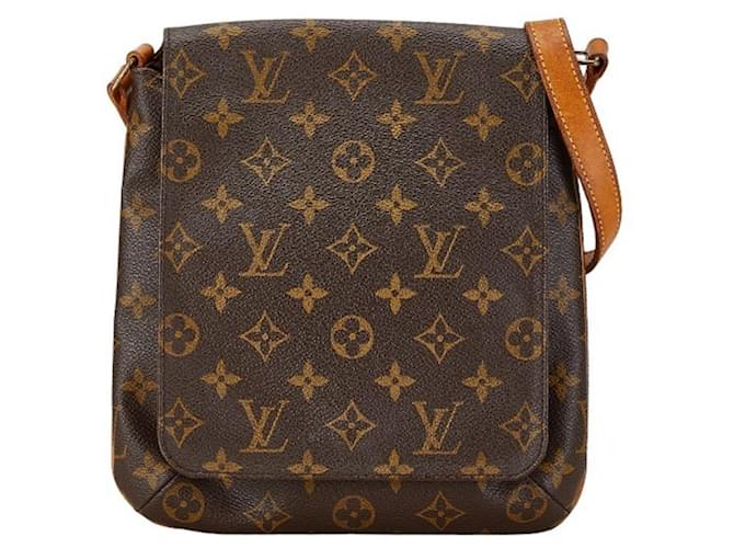 Louis Vuitton Musette Salsa Castaño Lienzo  ref.1560365