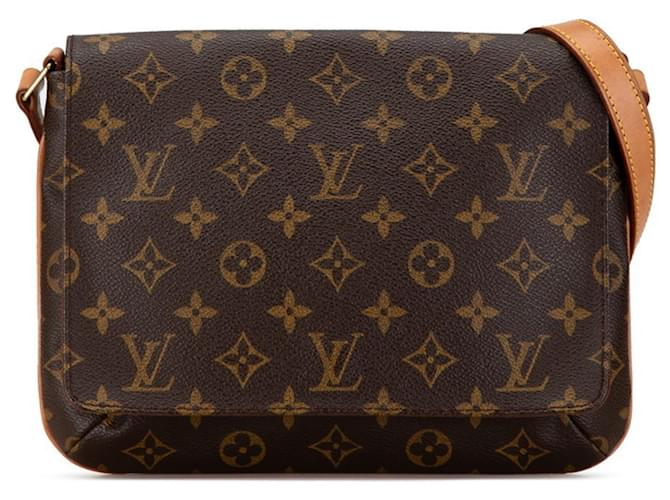 Louis Vuitton Musette Tango Marrom Lona  ref.1560377