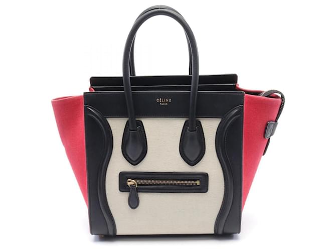 Céline Micro Luggage Cuir Multicolore  ref.1560412