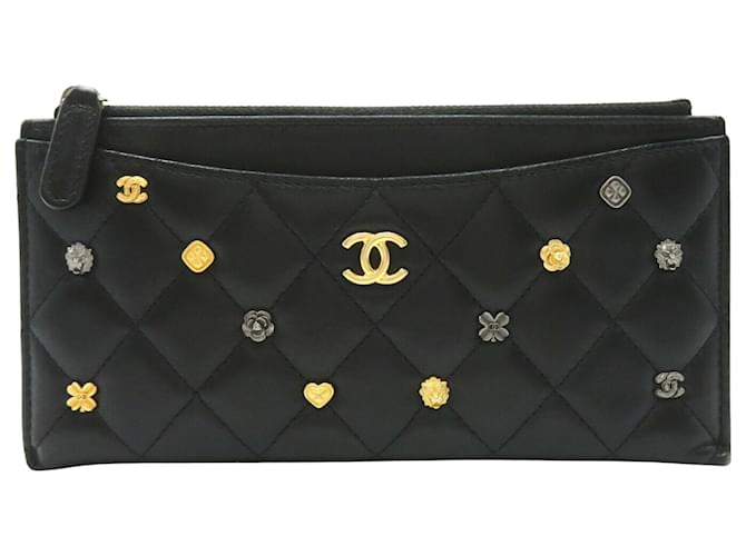 Chanel Matelassé Preto Couro  ref.1560417