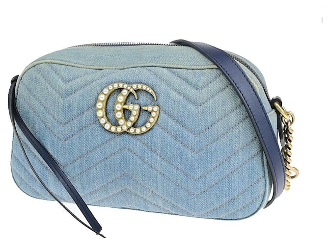 Gucci GG Marmont Azul John  ref.1560426