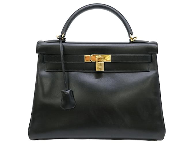 Hermès Kelly 32 Nero Pelle  ref.1560451