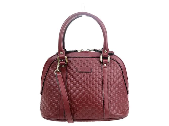 Gucci Micro guccissima Cuir Bordeaux  ref.1560461