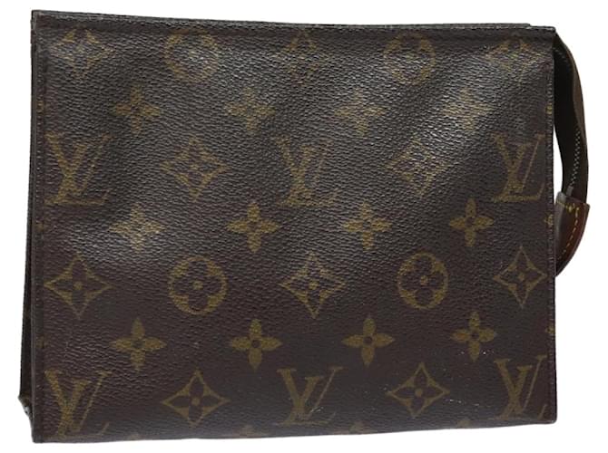 LOUIS VUITTON Monogram Poche Toilette 19 Pouch M47544 LV Auth 79346 Cloth  ref.1560540