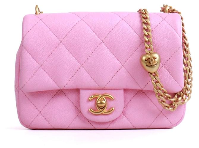 CHANEL  Handbags T.  Leather Pink  ref.1560808