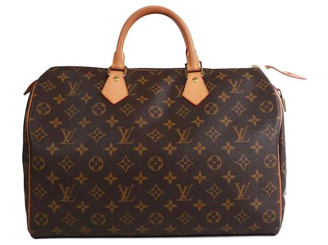 Speedy LOUIS VUITTON  Handbags T.  Leather Brown  ref.1560810