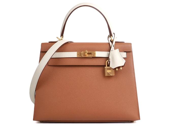 Kelly Hermès HERMES Handbags T. Leather Brown  ref.1560812