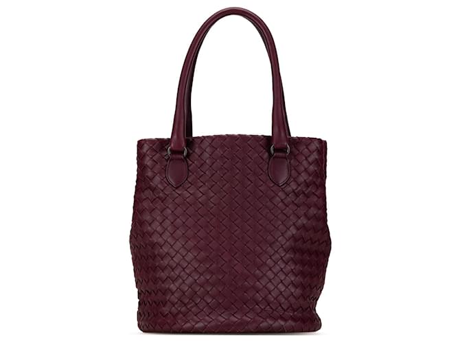 Bolso de cubo Intrecciato Bottega Veneta púrpura Cuero  ref.1560838