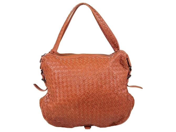 Bolsa Belly 76 Intrecciato Marrom da Bottega Veneta Couro  ref.1560896