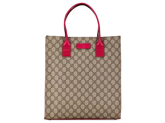 Brown Gucci GG Supreme Tote Leather  ref.1560960