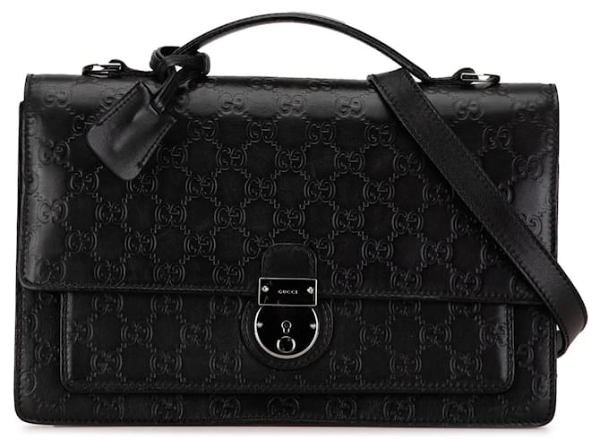 Bolsa Guccissima preta da Gucci Preto Couro  ref.1561053