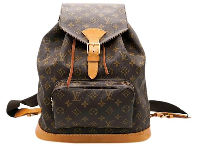 Louis Vuitton Monogram Canvas Montsouris GM Brown Cloth  ref.1561054