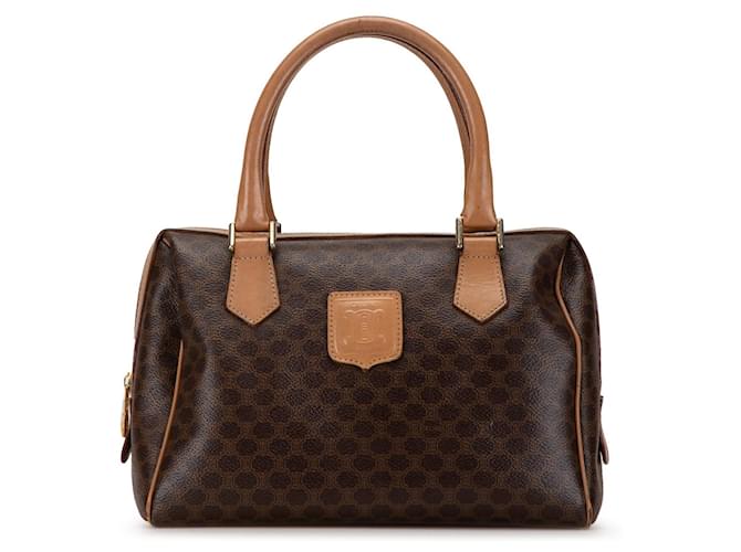 Céline Brown Celine Macadam Boston Leather  ref.1561112