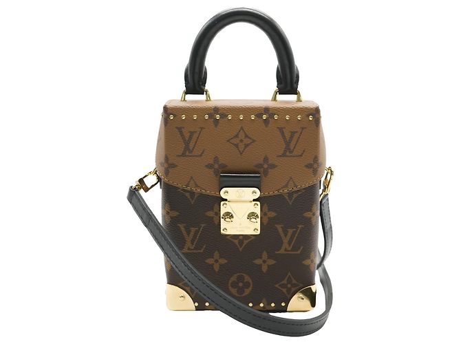 Louis Vuitton Monogram Reverse Canvas Camera Box NM Brown