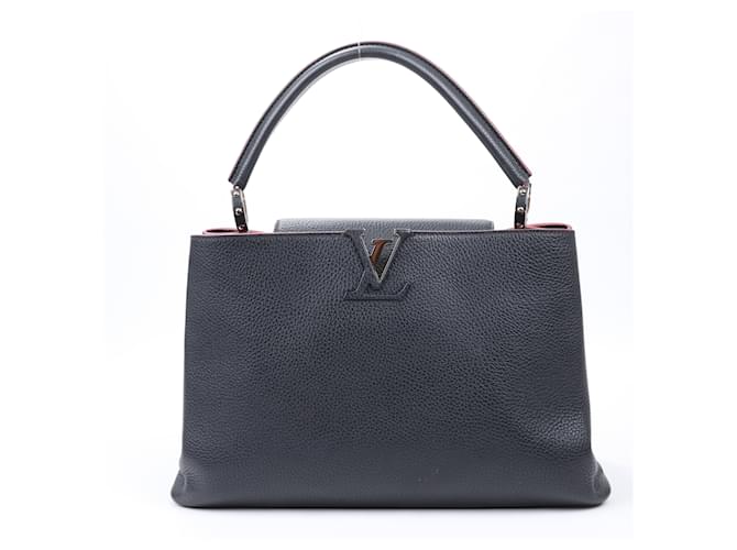 Sac à main Louis Vuitton Parnassea Capucines MM en bleu marine M94535 Cuir  ref.1561196