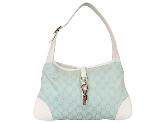 Borsa a Spalla Jackie GG Monogram di Gucci Blu Tela  ref.1561233