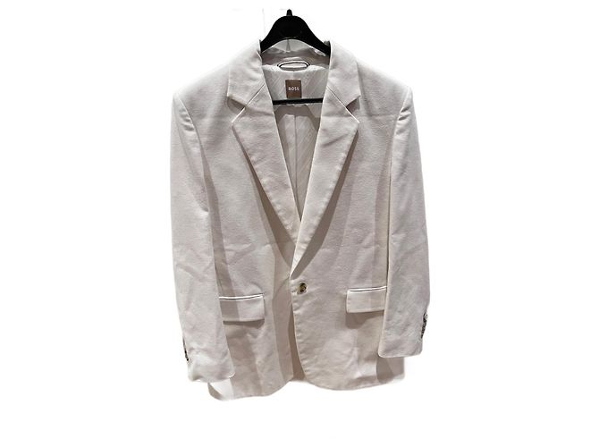 Hugo Boss Jacke Weiß Baumwolle