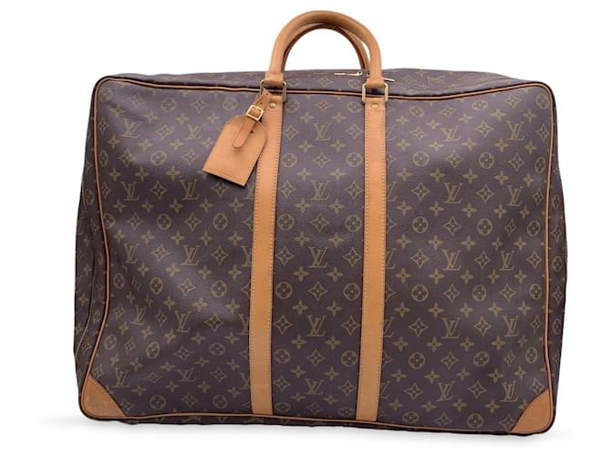 Louis Vuitton Maleta Sirius 55 en lona monograma vintage M41404 Castaño Lienzo  ref.1561278