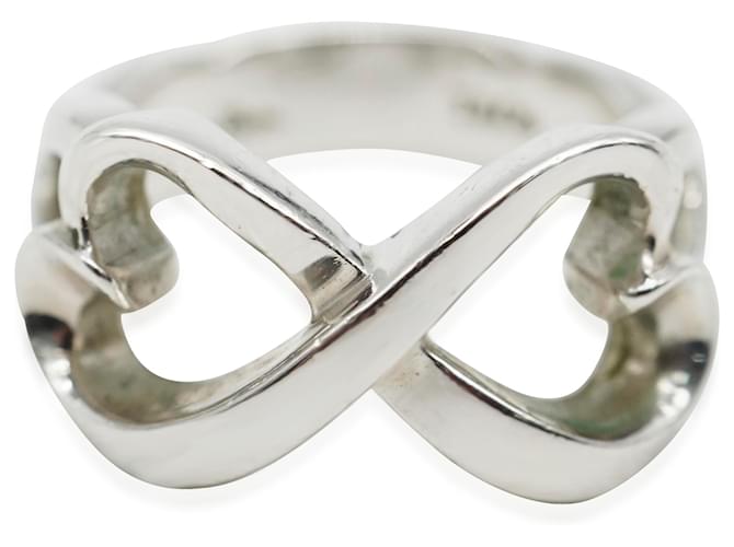 Tiffany & Co Bague Infinity Loving Heart en argent sterling de Tiffany Paloma Picasso Métal Argenté Métallisé  ref.1561327