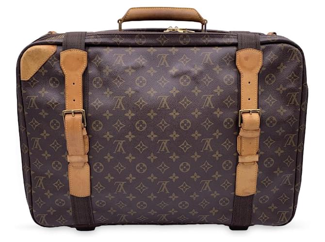 Louis Vuitton Bolso de viaje Satellite 53 en lona Monogram M23356 Castaño Lienzo  ref.1561362