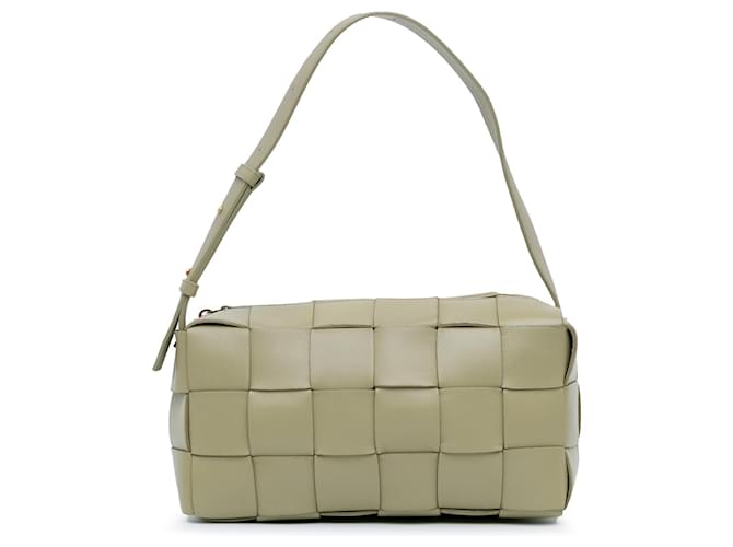 Bottega Veneta Vert Moyen Intrecciato Brique Cassette Cuir Vert clair  ref.1561431