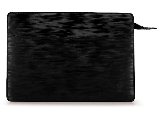 Louis Vuitton Black Epi Pochette Homme Leather Pony-style calfskin  ref.1561448