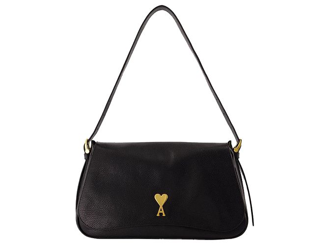 Bolsa de Ombro Paname - AMI Paris - Couro - Preto