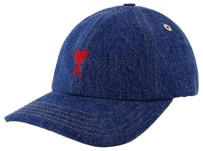 帽子・その他 Red Adc Cap - AMI Paris - Cotton - Black Black Cap | Ami De Coeur | AMI PARIS US
