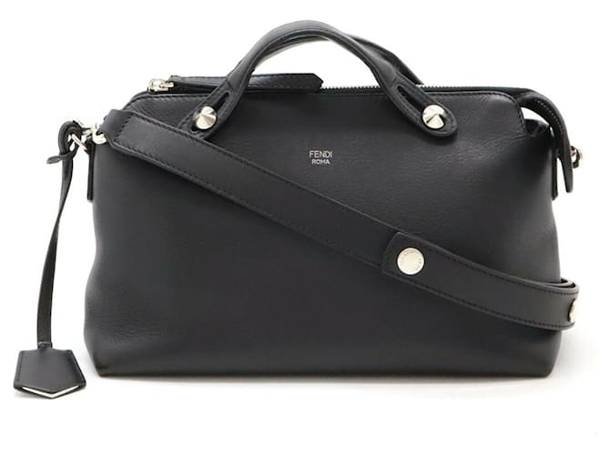 By The Way Fendi Au fait Moyen Cuir Noir  ref.1561875